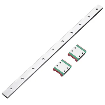 

3Pcs/set 300mm MGW7 Linear Guide With 2Pcs MGW7C Linear Rail Block CNC Tool Bearing Steel Material Cuboid Shape