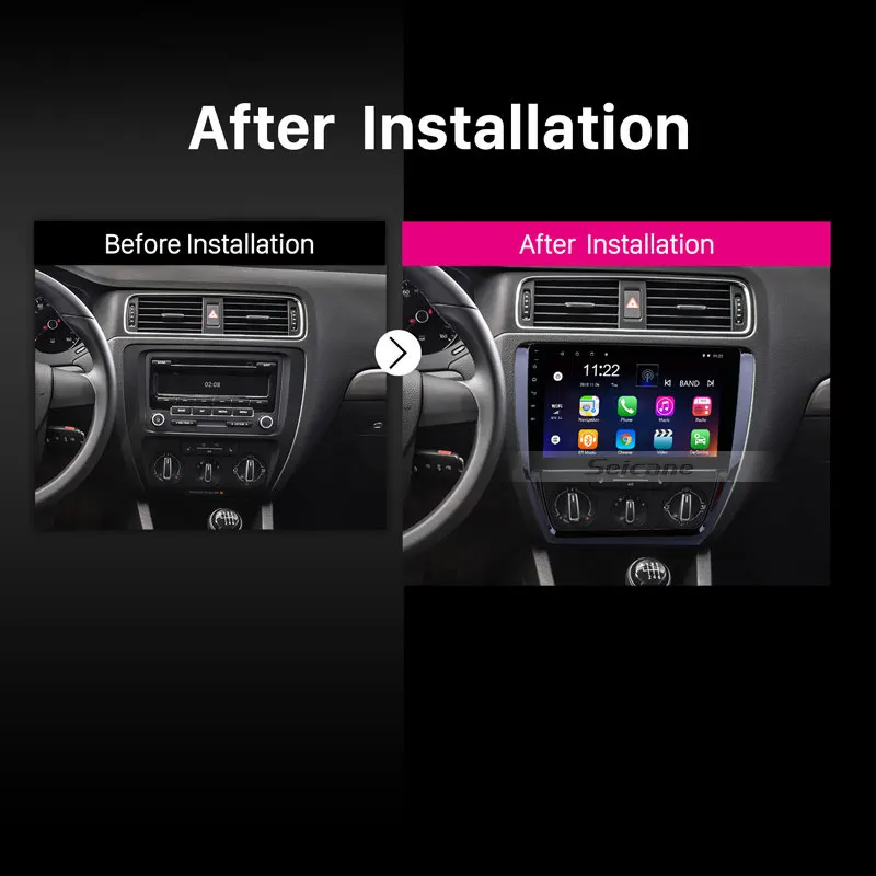 Clearance Seicane Quad core GPS Navigation Radio Android 7.1/8.1 for 2012 2013 2014 2015 VW Volkswagen SAGITAR Car Unit Player TV tuner 5