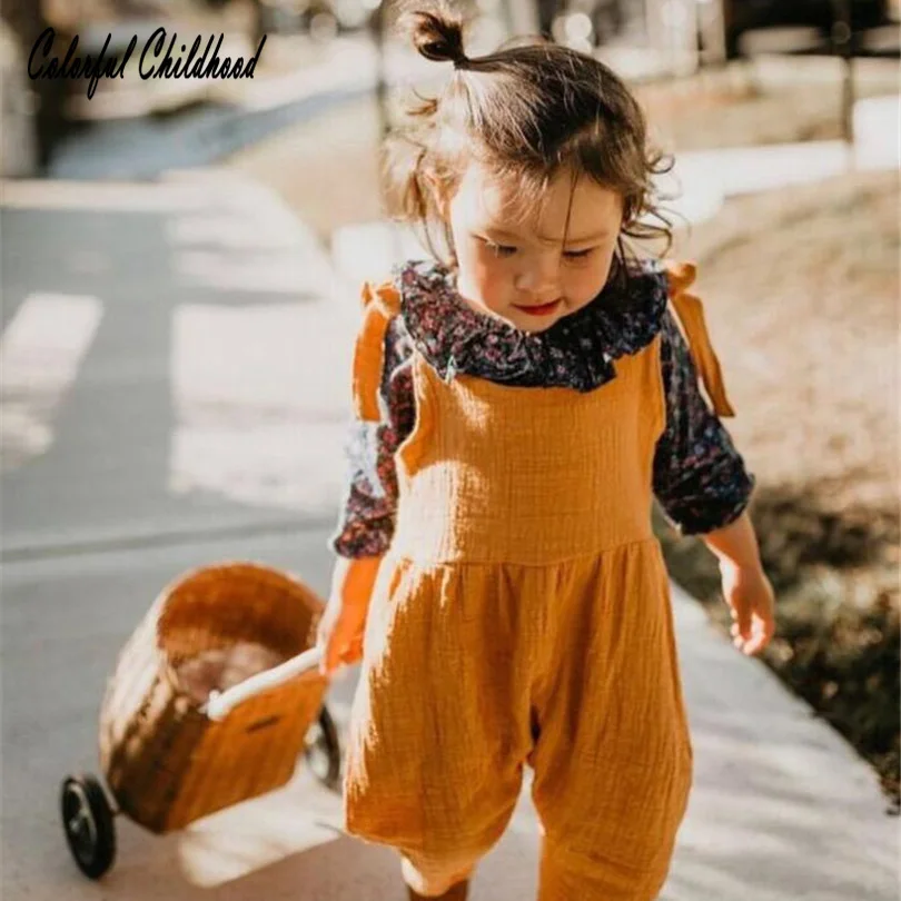 Baby Girl Overalls Infant Body Bebe SleeveLess Kid Girls Jumpsuit Solid