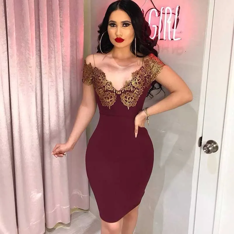 MUXU сексуальное платье карандаш с цветочной вышивкой женская одежда kleider vestidos jurken