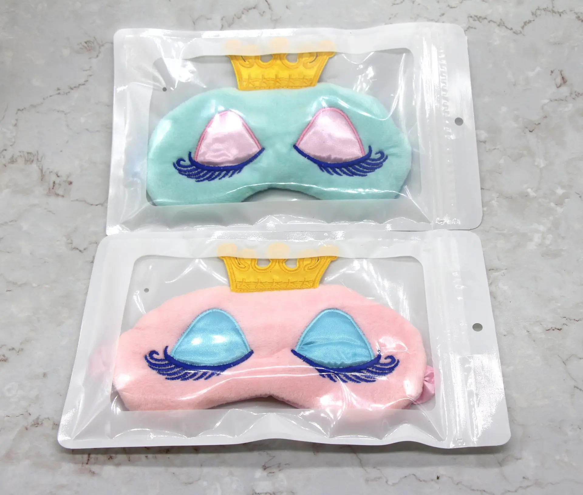1PCS Crown Eye Mask Party Princess Color Variety Sleep Mask Sleeping Beauty Unicorn Eyeshade Suitable for Travel Home Plush Gift