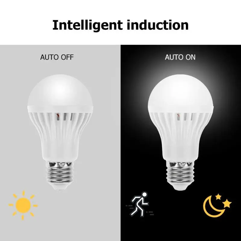 Светодиодный датчик голосового управления лампочка 5 Вт ночной Светильник E27 домашняя энергосберегающая лампа светодиодный светильник ампула светодиодный E27 светодиодный s лампа для крыльца прихожей