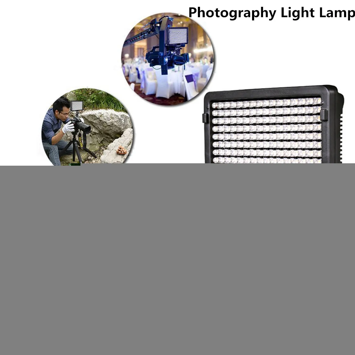 

Portable 176 LED Video Digital Photography Lighting Flash Fill Light Lamp with 2 Filter For Canon For Sony DSLR Camera Camcorder