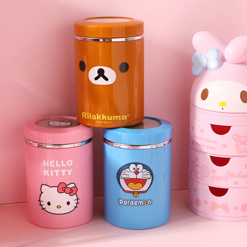 Hello Kitty portable ashtray outdoor car night light supplies function ashtray