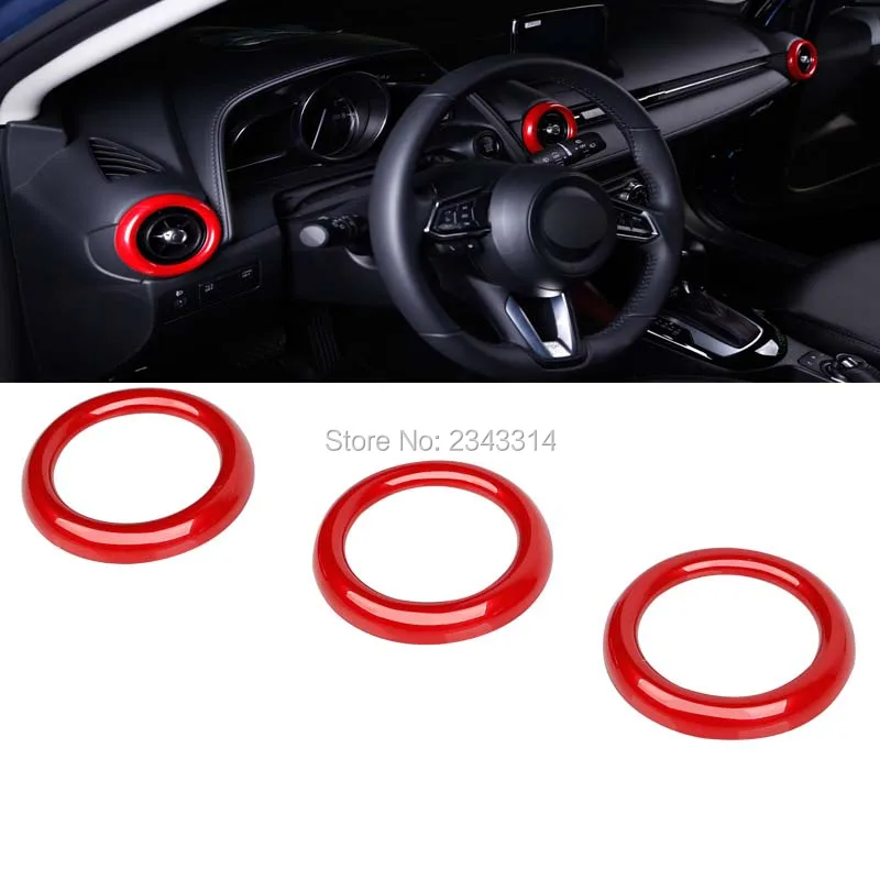 Для Mazda CX-3 CX3 2016 2017 2018 ABS хромированные внутренние Выход Кондиционер Vent крышка