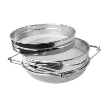 Новое ситечко для меда двойное сито из нержавеющей стали для пчеловодства оборудование фильтр мед примеси двухслойный фильтр