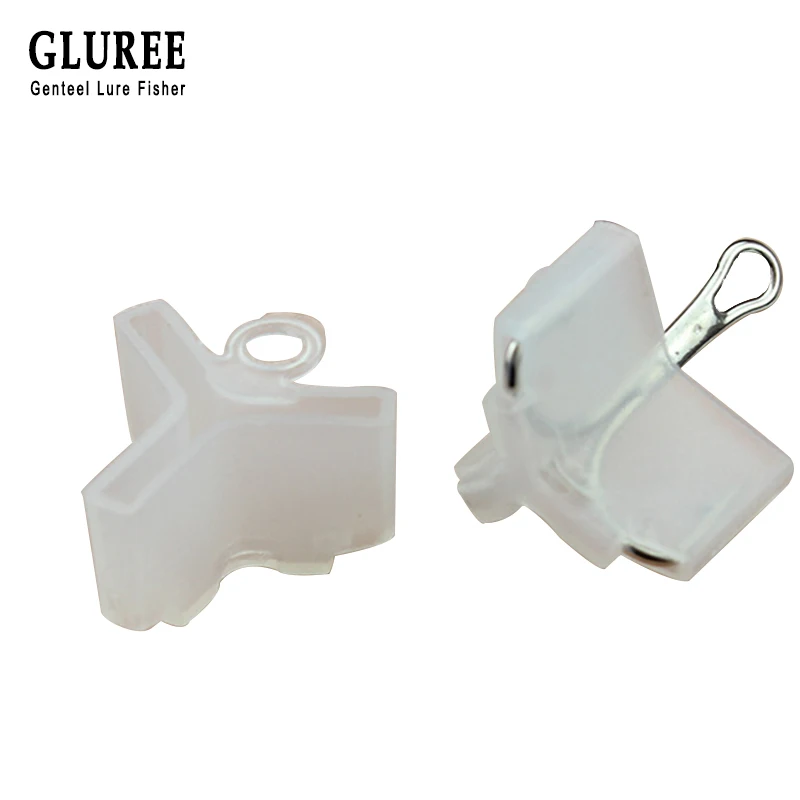 

GLUREE 50Pcs 1# 2# 3# 4# 5# Fishing Hook Sleeves White Treble Hook Protector Cover Hook Holder Fishing Tackle Accessories