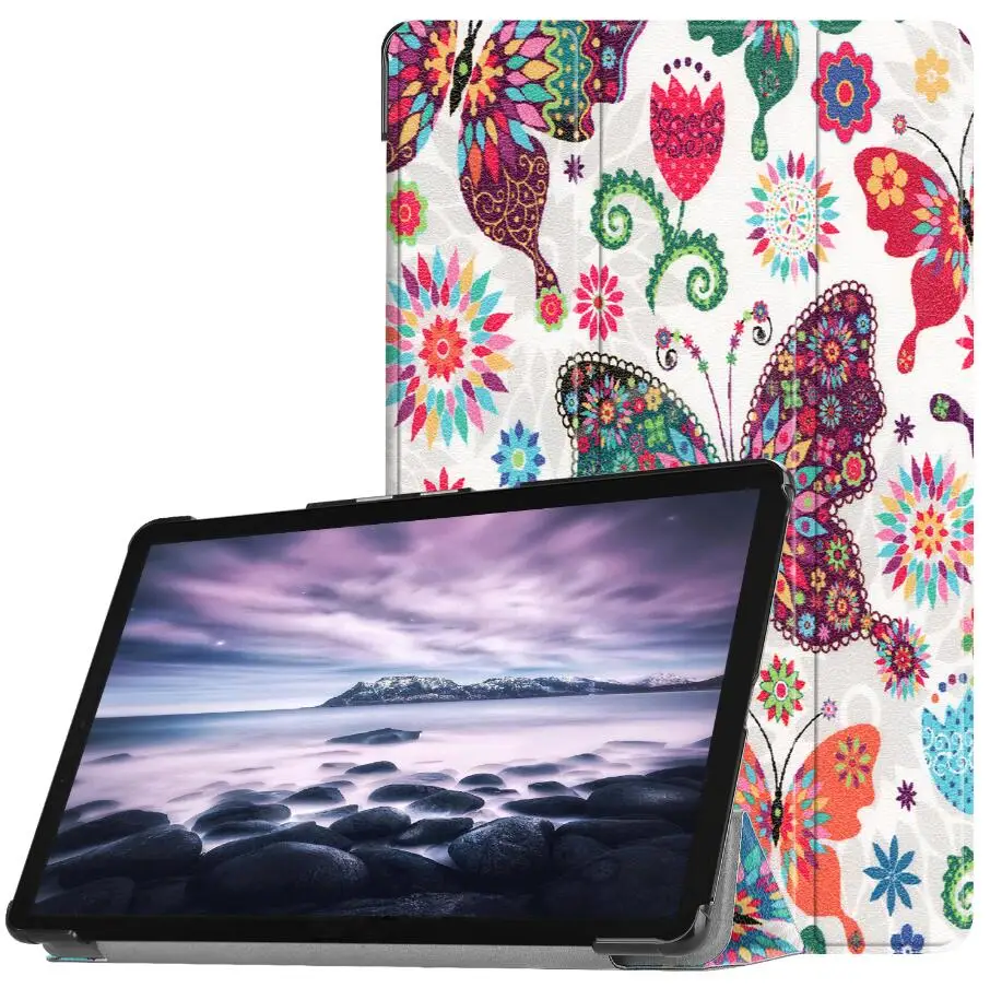 Флип чехол для Samsung Galaxy Tab A 10 5 дюйма 2018 T590 T595 флип Магнитный умный подставка из