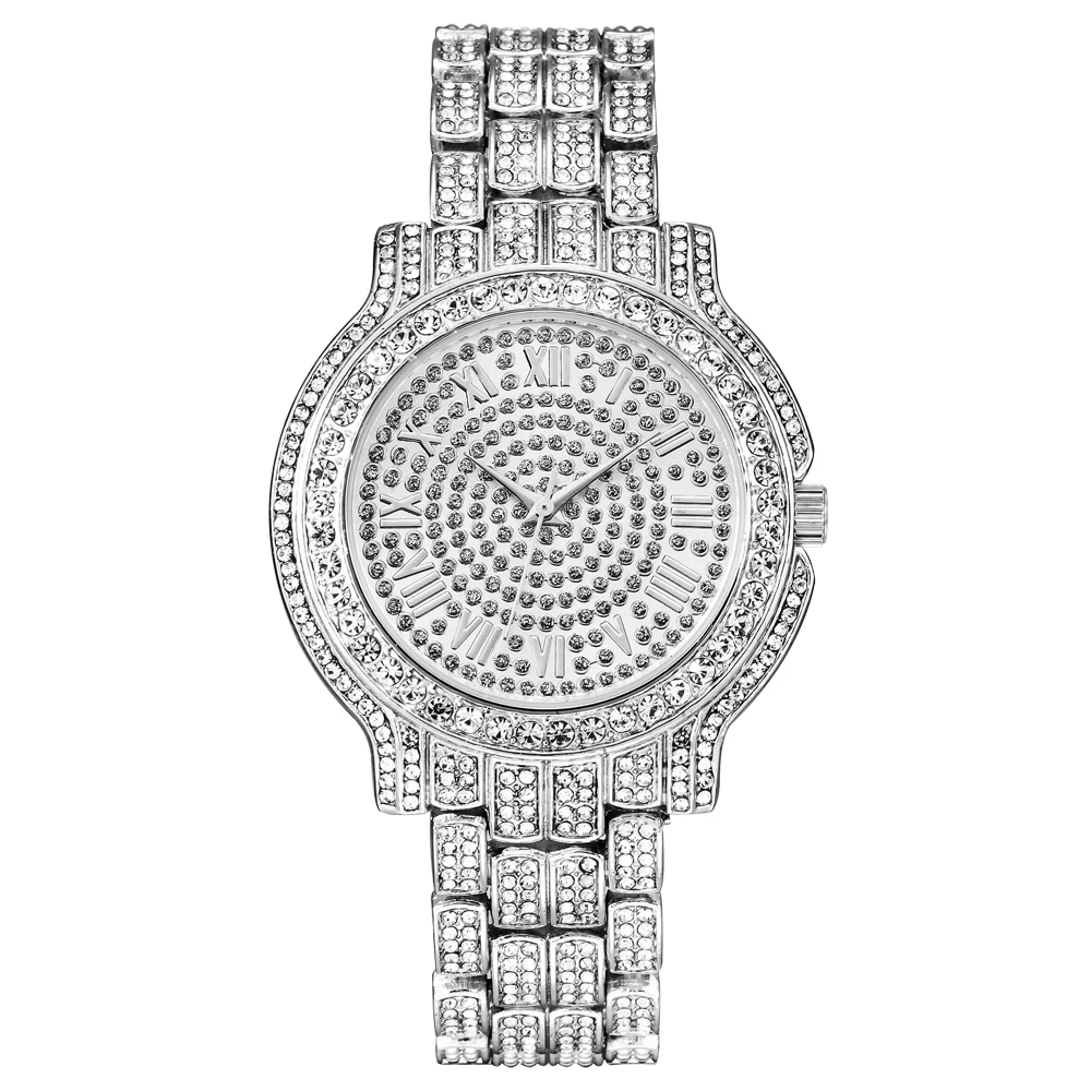 

Top Luxury Brand Watches Men Fashion Diamond Quartz Wristwatch Women Gold Full Steel Designer Watches Relogio Masculino Feminino