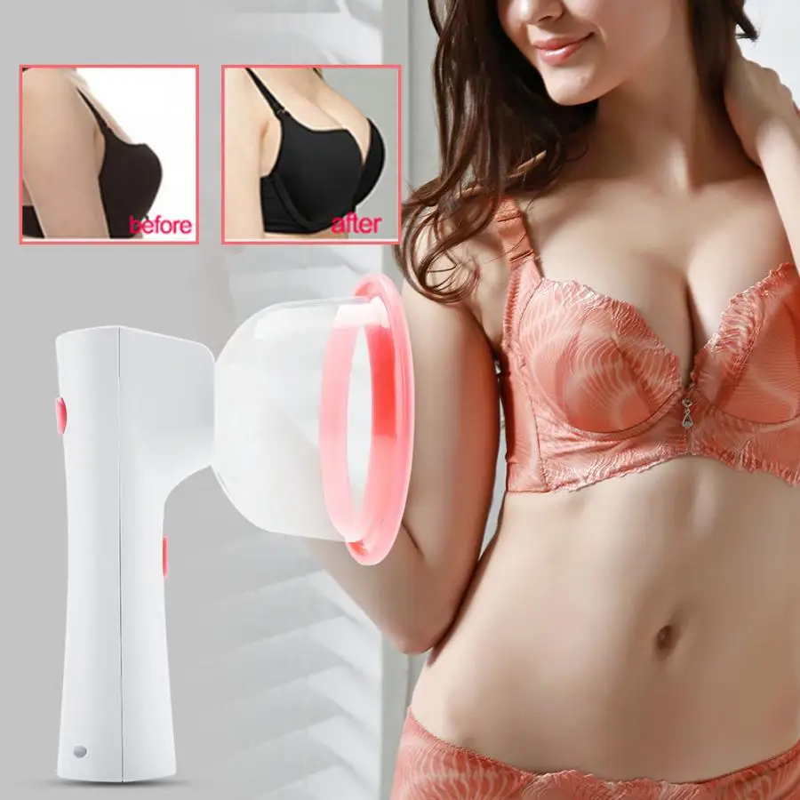 

USB Electric Vacuum Cupping Breast Enlargement Massager Breast Nipple Massager Bust Developer Care
