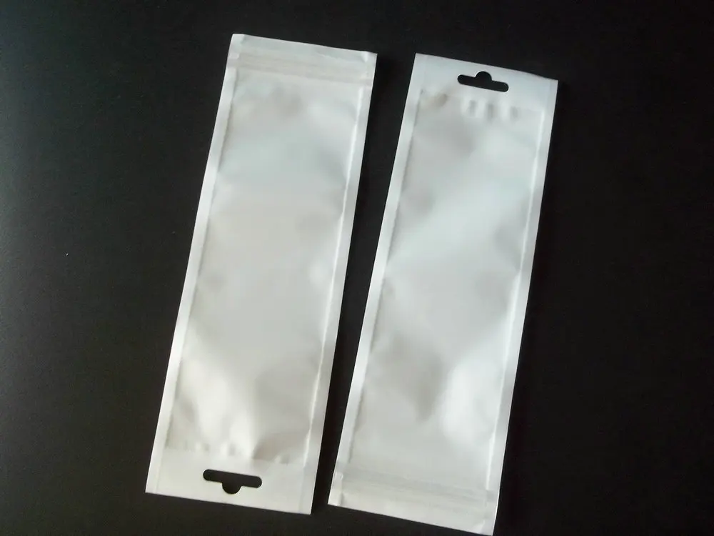 7*21 см белый прозрачный самозапечатывающийся пластиковый пакет для розничной упаковки на молнии, Ziplock застежка-молния ручка стилус пакет для хранения сумки отверстие для подвешивания