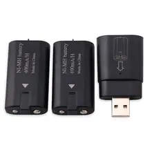 OSTENT зарядная док-станция+ 2 перезаряжаемых аккумулятора для беспроводного контроллера Xbox One/S/x