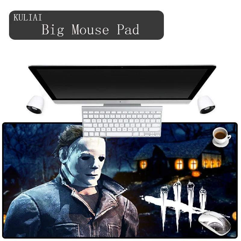 

XGZ Dead By Daylight Player Mouse Pad Large Rubber Edge Control Pc Gamer Gaming Keyboard Office Decoration Desk Mouse Pads