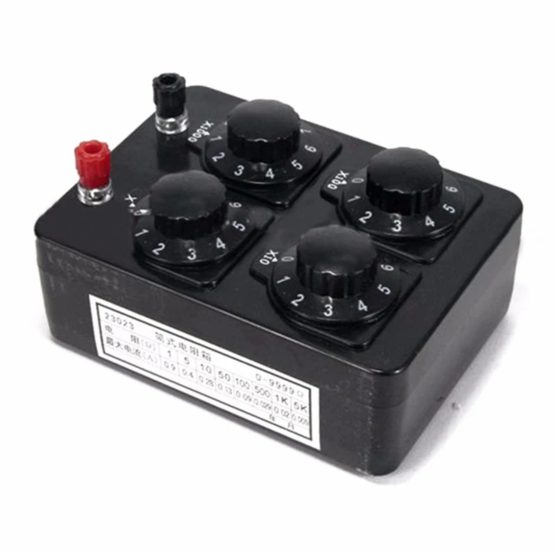 

Black Variable Decade Resistance Resistor Box For Physical Stream Teaching Tools
