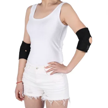 

1 Pair Elbow Support Tourmaline Adjustable Elbow Supports Braces Belts Elbow Pads Arthritis Protector Self-heating Elbow Pad