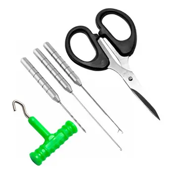 

Fishing Bait Aluminium Alloy Needle Set Hook Scissor Drill Stringer Needle