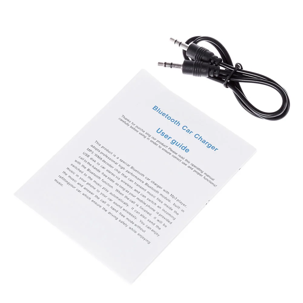Просвет Dual USB Bluetooth автомобильный набор свободные руки Беспроводной FM передатчик