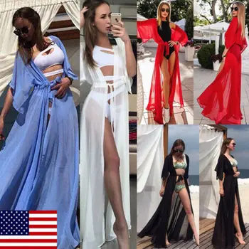

Women Beachwear Swimwear Bikini Beach Wear Cover Up Blouse Shirt Summer Dress