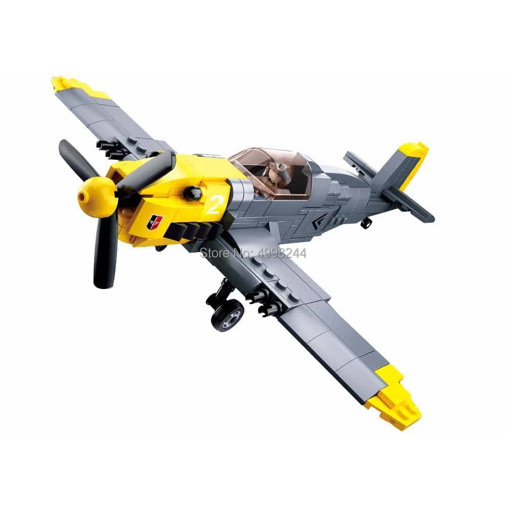 

Sluban 0692 289pcs World War 2 WW2 Military Germany Army Air Forces Bf-109 Fighter Building Block Bricks Toy