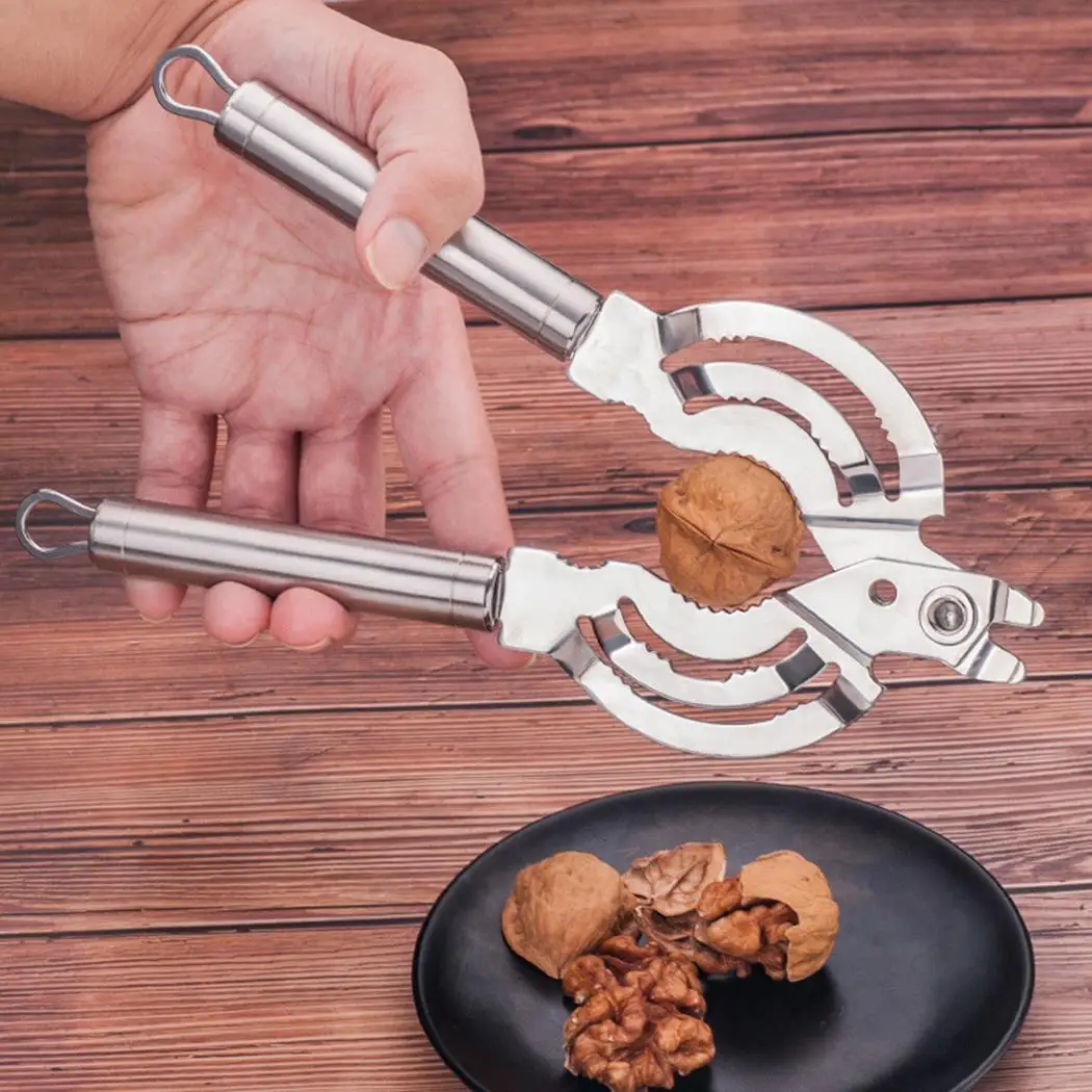 

Useful Multi-function Bottle Opener Can the Lid Clip the Walnut Creative Practical Home Kitchen Stainless Steel Opening Tools