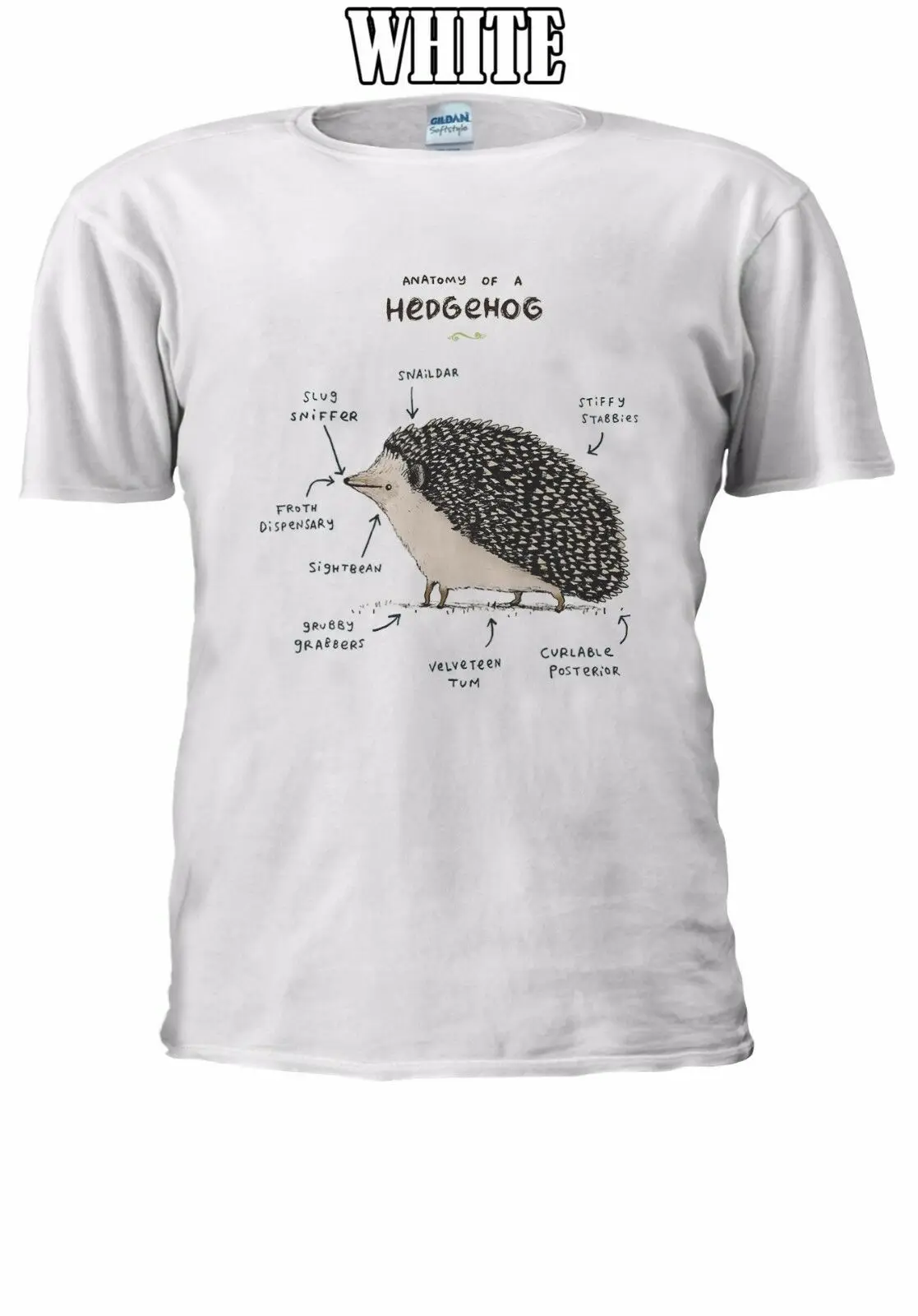 Анатомия Ежика забавная футболка Tumblr жилет для мужчин и женщин унисекс мультфильм футболка Мужская Унисекс Новая мода футболка