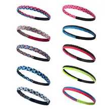 Спорт, бег, Йога Фитнес Эластичный силиконовая оплетка оголовье Нескользящая лента для волос Sweatband для фитнеса йога футбол баскетбол