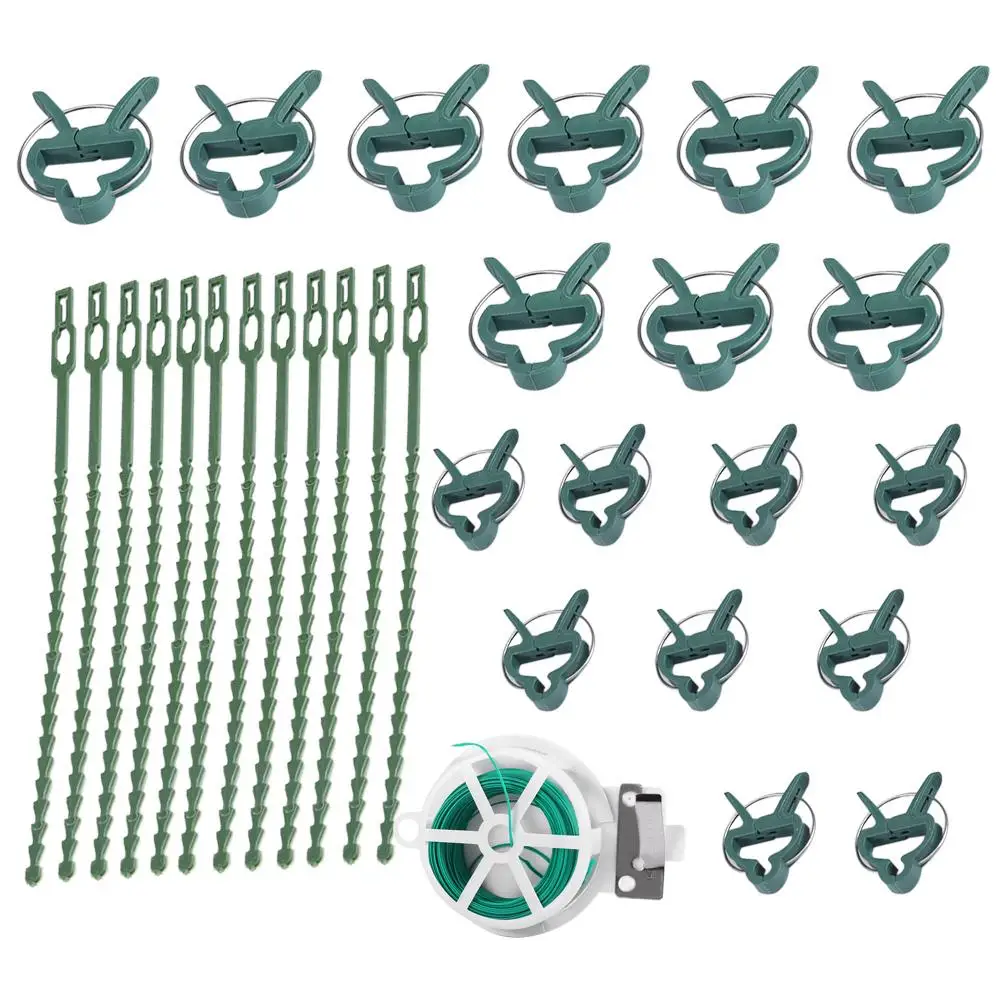 

31PCS/Set Plastic Plant Clips Plant Support Hanging Vine Garden Greenhouse Vegetables Tomato Clips Garden Ornament