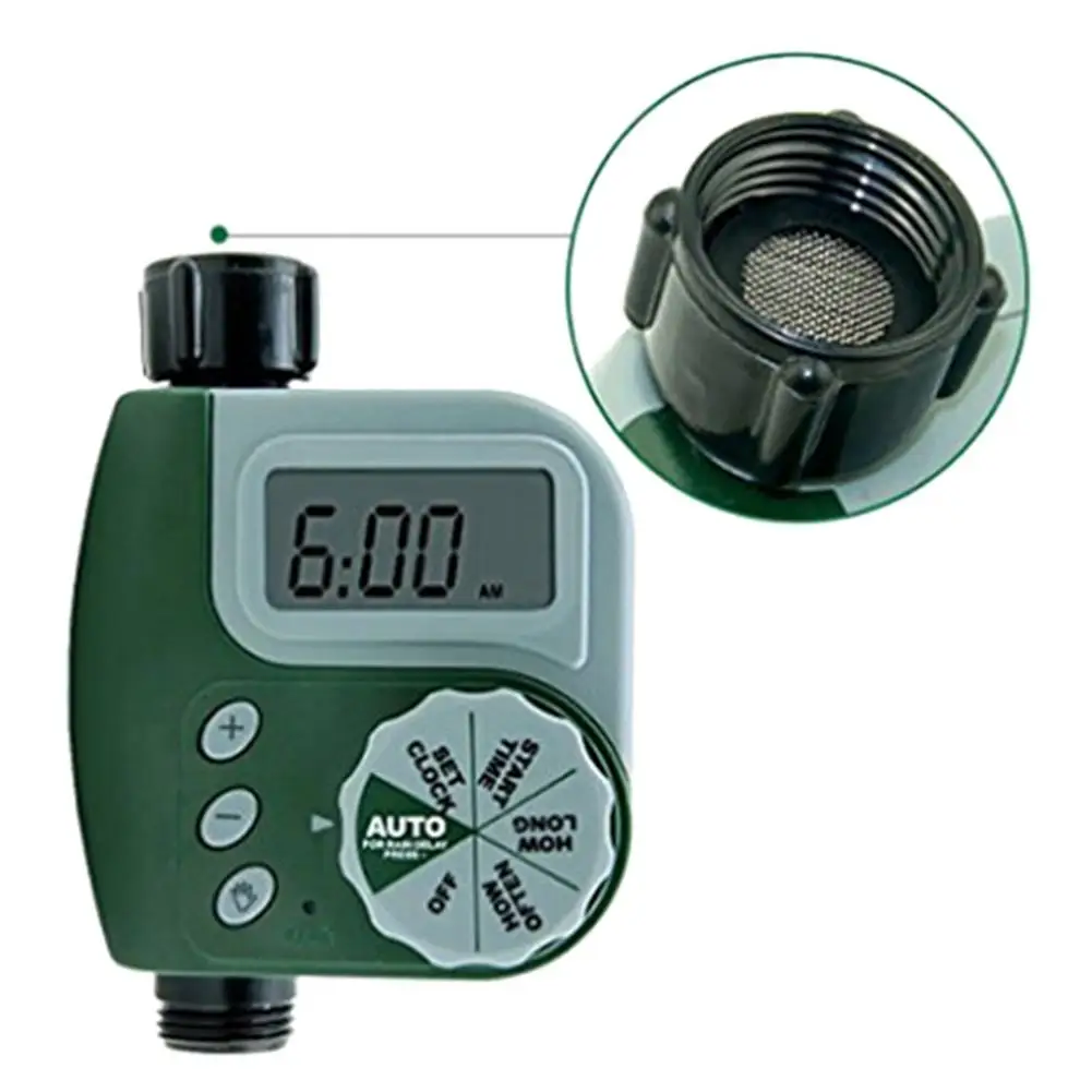 

Newest Outdoor Garden Irrigation Controller Solenoid Valve Timer Single Outlet Programmable Hose Faucet Timer #4O