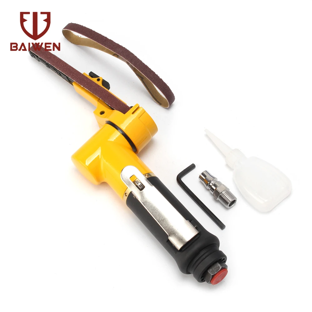

1/4" Air Belt Sander Polishing Sander Machine Set Grinding Rust Removal Pneumatic Tool