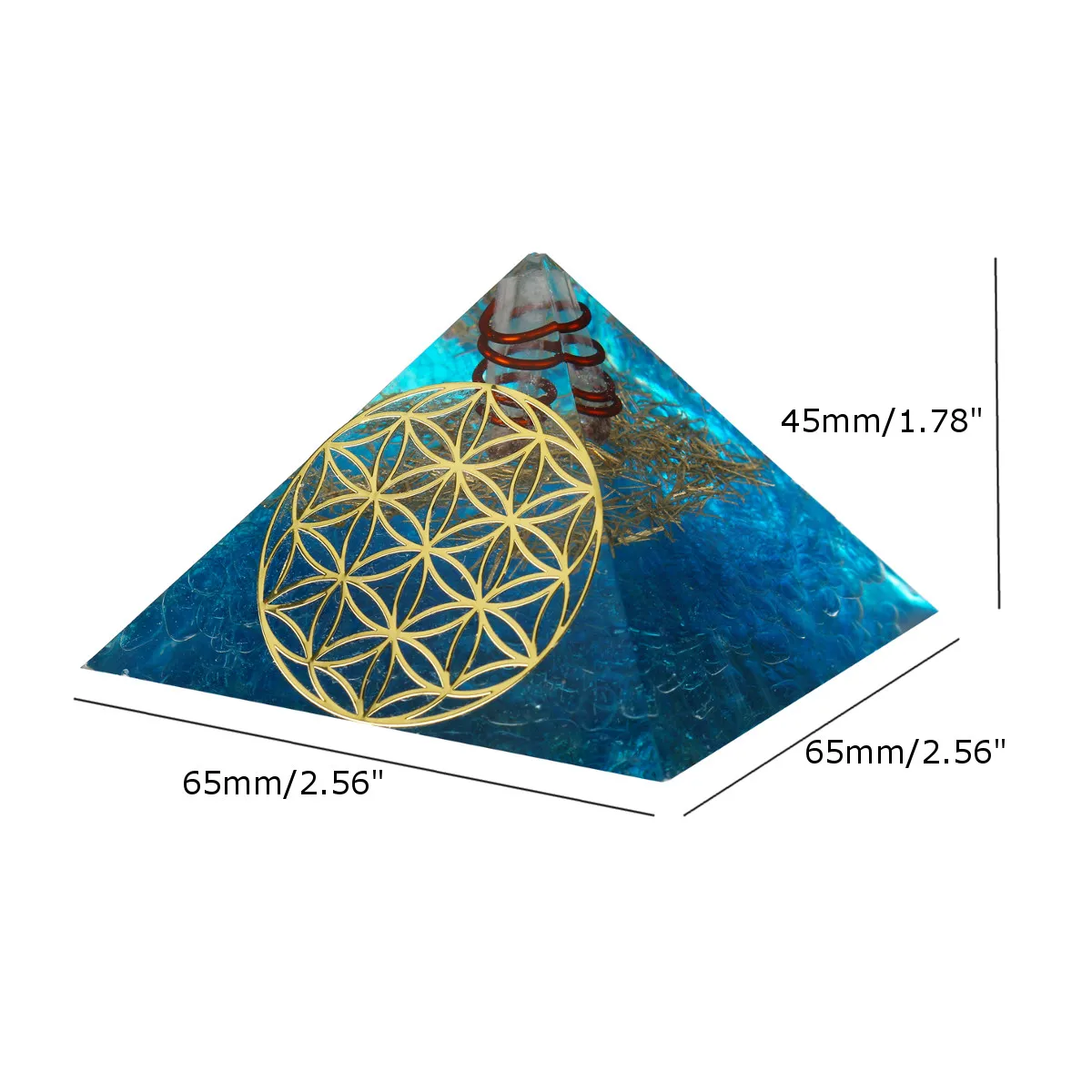 65-75 мм Натуральная пирамида из кристалла кварца фэн-шуй Камень Чакра орнамент целебный кристалл для дома Degaussing минеральный камень декор