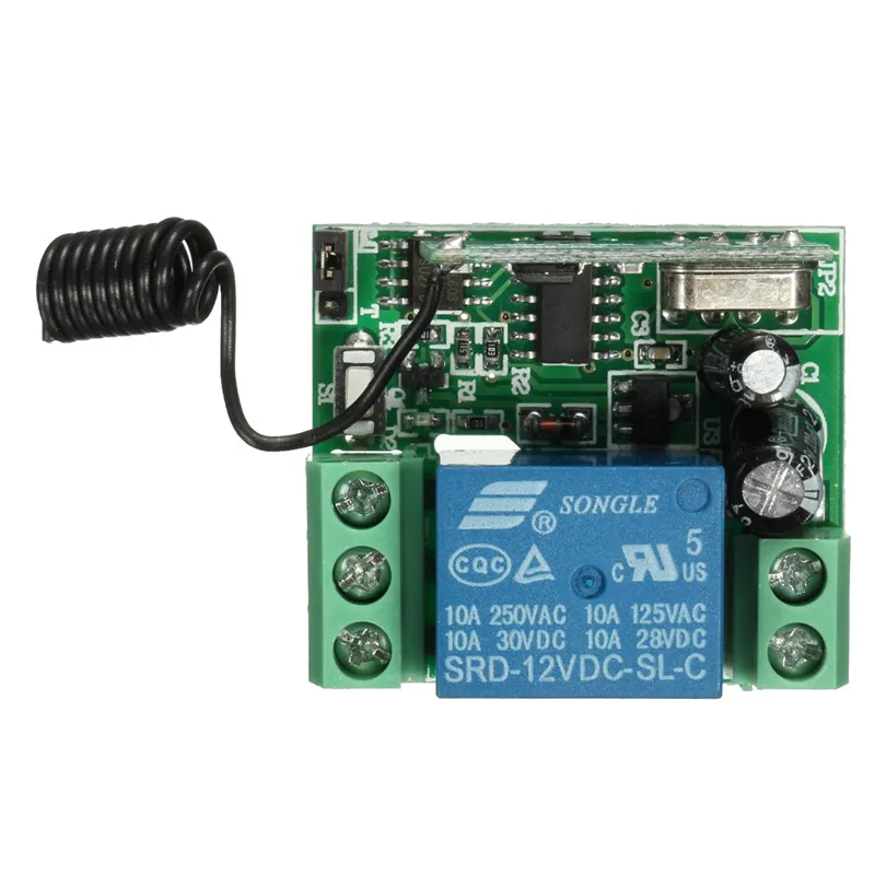 DC12V 10A реле 1 CH Беспроводной RF пульт дистанционного управления переключатель передатчик с приемником 315 МГц пульт дистанционного управления