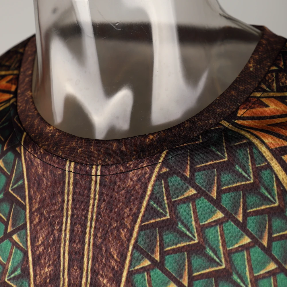 Топ с 3D принтом футболка костюм из фильма Aquaman Arthur Curry Skin облегающая Спортивная