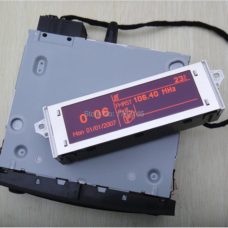 

Original factory Screen support USB + Bluetooth Display red monitor w/o cd player for Peugeot 307 207 408 for citroen C4 / C5