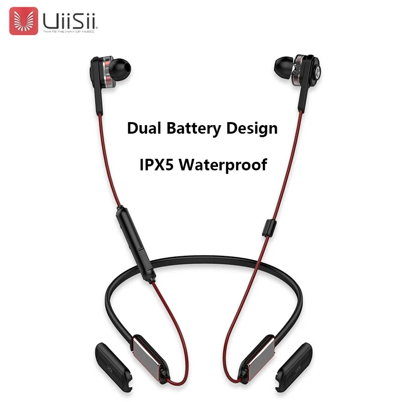UiiSii BN60 Беспроводной Bluetooth гарнитура двойной динамическими наушниками вкладышами