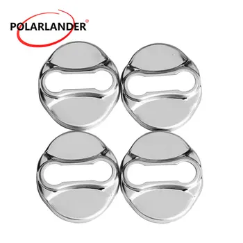 

Car styling 4pcs Door Lock Buckle Protective Cover Stainless Steel For Hyundai IX35 2010-2015 Elantra 2012-2015