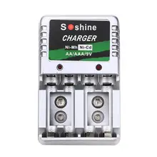 Зарядное устройство для AA/AAA/9 V/Ni-MH/Ni-Cd аккумуляторные батареи US Plug