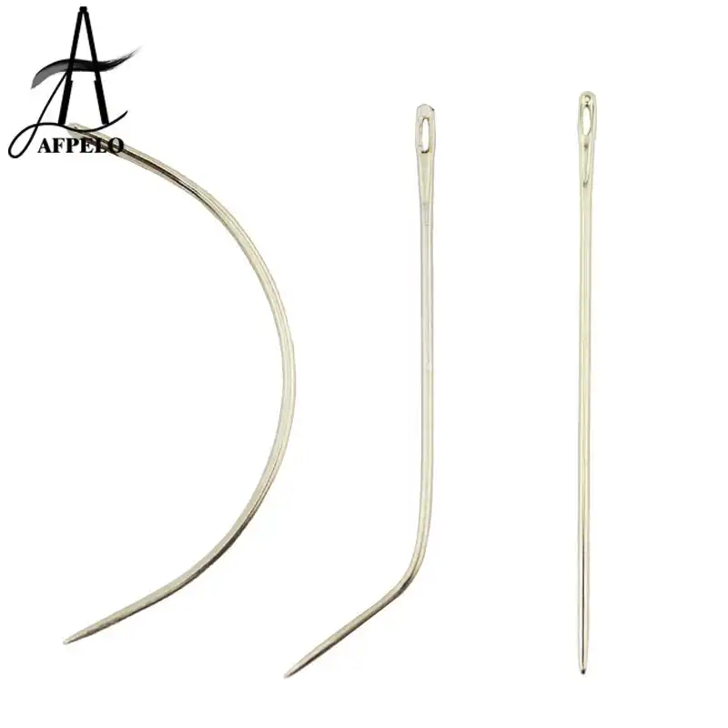 12pcs 6cm 2 5 C J I Shape Weaving Needles Mix Type Threader