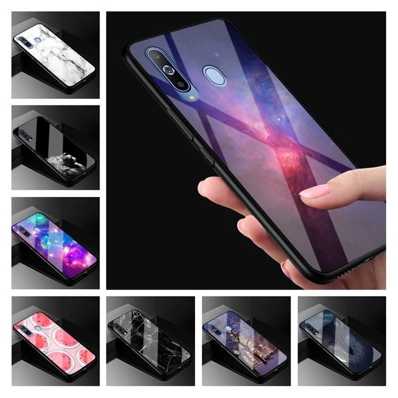 

6.7" Cover For Samsung Galaxy A70 2019 Case Glass Hard Back Cover Phone Case For Samsung A70 A705F Case TPU Frame A 70 Coque