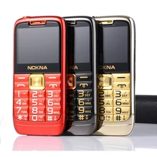 TKEXUN Slim Bar Metal Senior Mobile Phone For Old People One Key Simply Working Torch Big