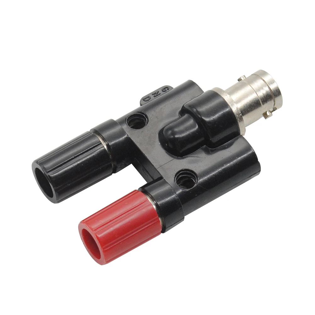 

Metal+Plastic BNC Male Plug To Two Dual Banana Jack RF Adapter Connector wholesale