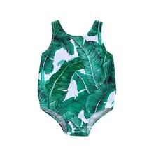 Новинка года; цельный купальный костюм для новорожденных; Цельный купальник с принтом для младенцев; летний купальный костюм