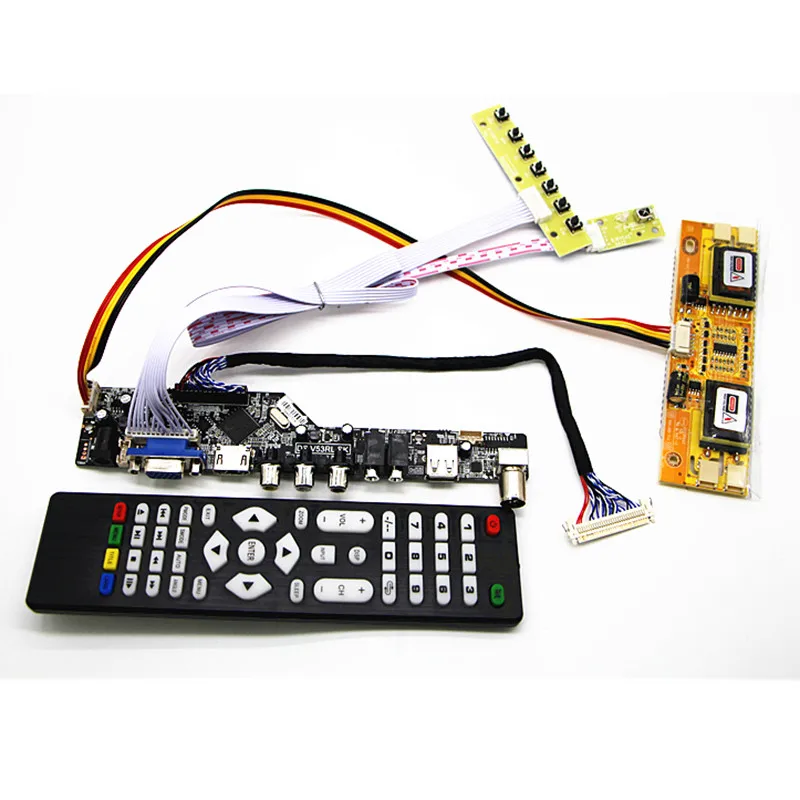 ТВ + HDMI + VGA + AV + USB + плата драйвера аудиотв ЖК-дисплея 19 дюймов M190A1-L0A/L02 M190PW01 V0 LM190WX1-TLC1 1440*900, плата ЖК-контроллера, Наборы «сделай сам»