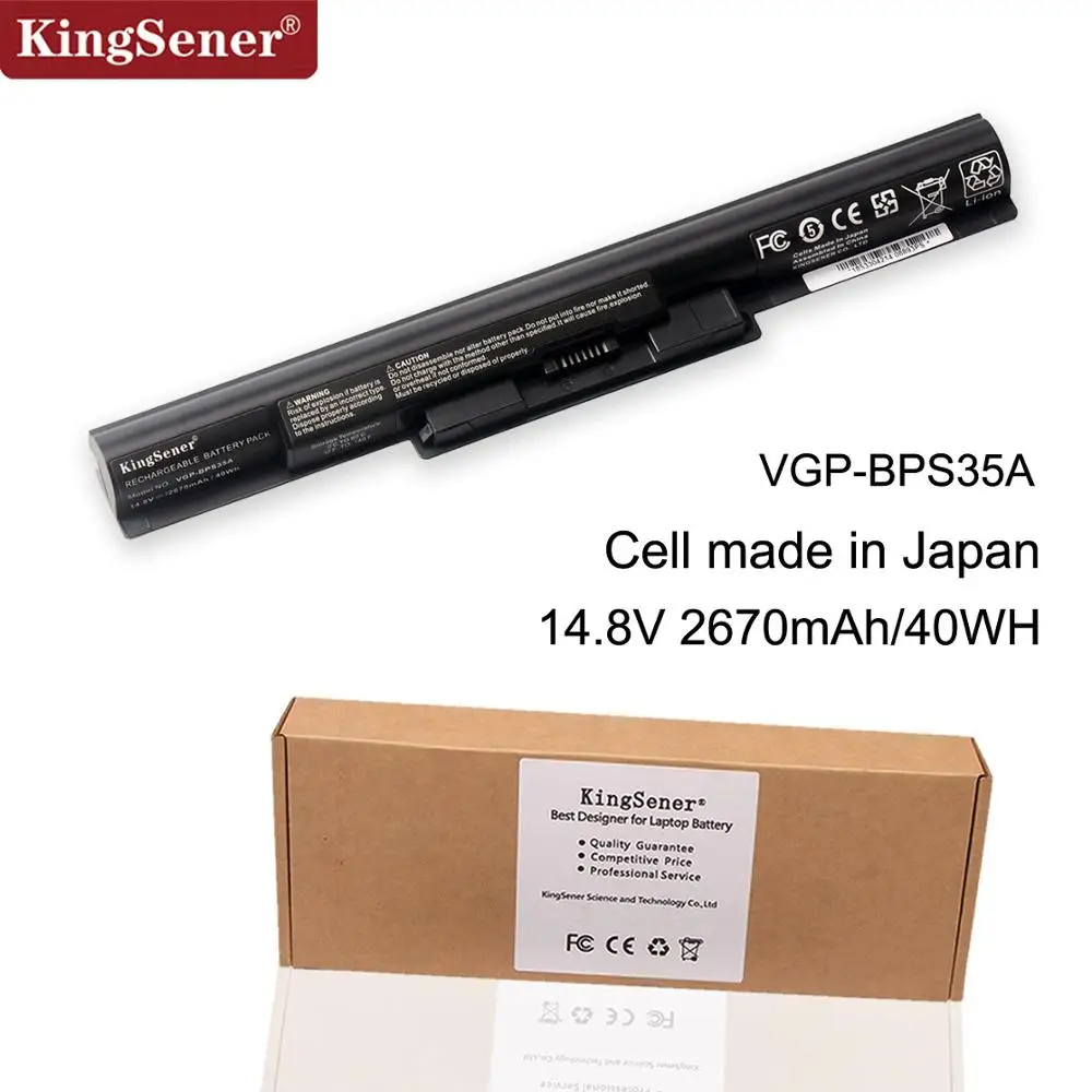 KingSener celular japonés VGP-BPS35A batería para SONY Vaio Fit 14E 15E SVF1521A2E SVF15217SC SVF14215SC SVF15218SC BPS35 BPS35A - 1