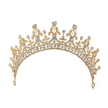 Роскошная Свадебная Хрустальная тиара, короны принцессы, королевы, торжественная Вуаль со стразами, тиара, повязка на голову, свадебные аксессуары для волос G