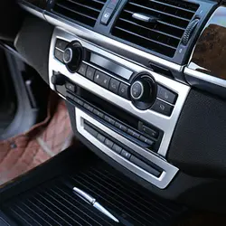 2x для BMW X5/E70 нержавеющей внутренняя средняя консоль Панель крышка отделка заменяет