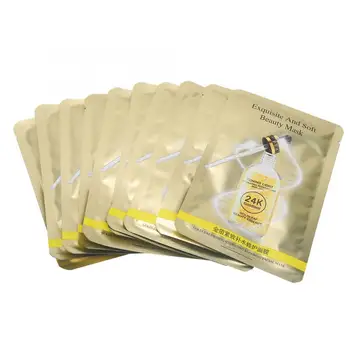 

10pcs Gold Film Face Mask Moisturizing Soothing Face Care Makeup Repair Damage Face Mask