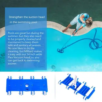

14 inch Pool Vacuum Head Swimming Pool Spa Pool Vacuum Head Suction Head on Wheels for Cleaning Debris