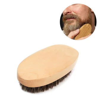 

Men Beard Brush Natural Boar Bristle Shaving Comb Face Massage Mustache Brush