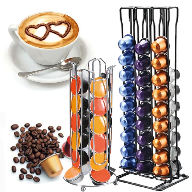 

60Pcs Coffee Capsules Display Storage Rack Holder Stand Dispenser For NESPRESSO Coffee Maker Home Kitchen Coffeware 2019 New