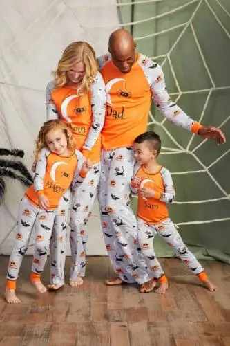 

Family Matching Halloween Pajamas Set Xmas Sleepwear Outfits Homewear Adult Kids